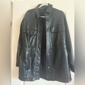 Zara’s Women’s Faux Leather Jacket Black XS